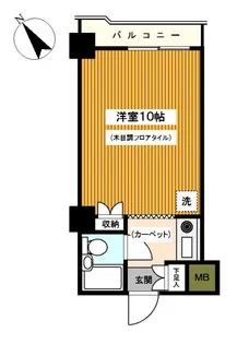 スクエア長者町【6階】の間取り