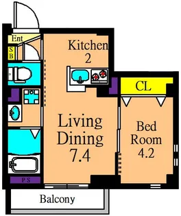 クレッシェンド大井町【3階】の間取り