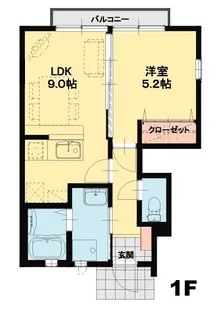 メゾンアミD【1階】の間取り