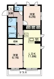 ソレアード【1階】の間取り
