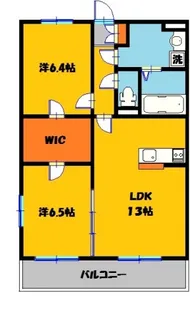 グランヴィータB【3階】の間取り