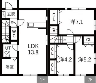 MEZY前九年 IIの間取り