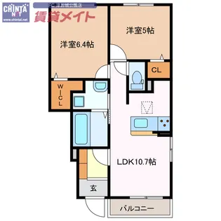 クレメントIII【1階】の間取り