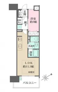 ザ・広島フロント【8階】の間取り