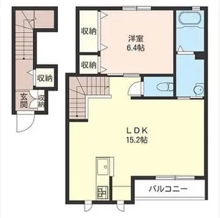 コーポクレールB【2階】の間取り