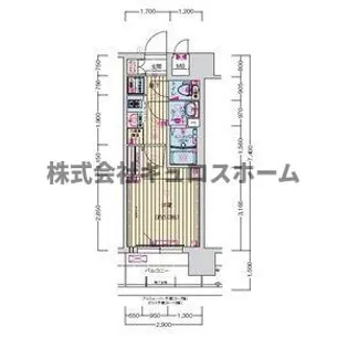 ララプレイス玉造パルク【9階】の間取り
