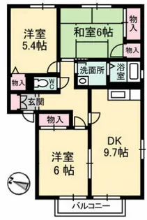 ルミナス矢賀 A棟【2階】の間取り