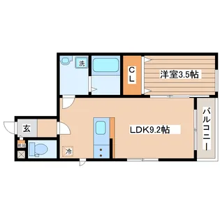 fleul葉山【1階】の間取り