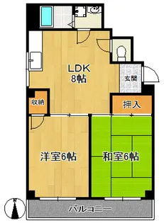 パークサイドHIRO【2階】の間取り