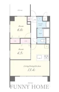 ALUNA 千歳船橋【2階】の間取り
