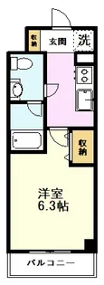 カリーノ西国分寺【2階】の間取り