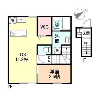Bloom内免 B【2階】の間取り