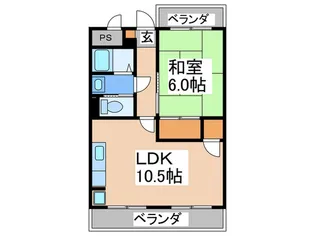 マンションアイランド【1階】の間取り
