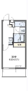 レオパレスアトレ【3階】の間取り