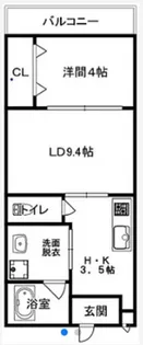 COCO MOZU【1階】の間取り