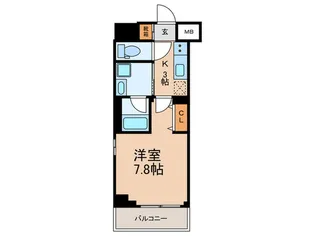 若松河田ステーションレジデンス【8階】の間取り