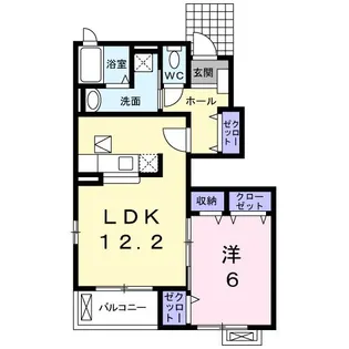 アステール【1階】の間取り