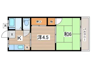 いそみ荘【1階】の間取り