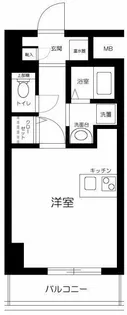 FORTIS水天宮前【5階】の間取り