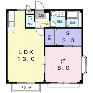 メゾンドエスポアールII【1階】の間取り