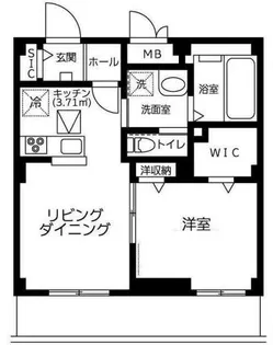 アステール梅島【1階】の間取り