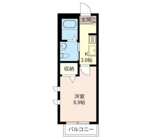 フローラル国立【2階】の間取り