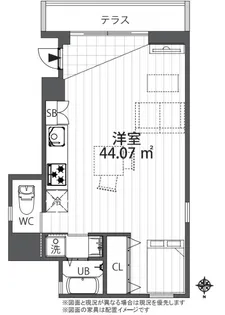 神楽坂ベース【1階】の間取り