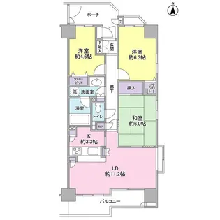 東急ドエルアルス南砂サルーテ【5階】の間取り