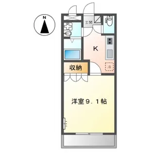 サニーレイク【2階】の間取り