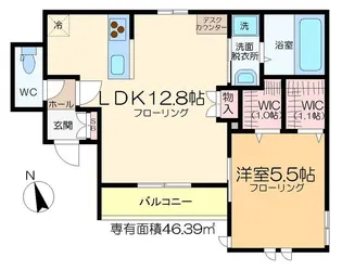 グラン・ダレ【1階】の間取り