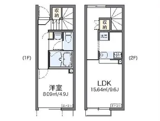レオネクストサン カーム【1階】の間取り