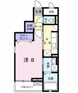 プリズプランタンII【3階】の間取り