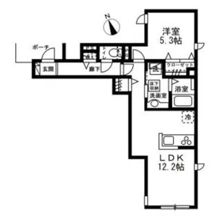 アンシェール【1階】の間取り