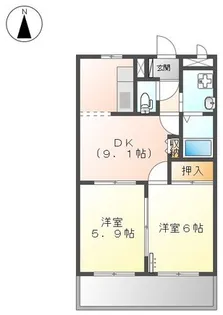 Sun Flower B(サンフラワーB)【1階】の間取り