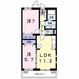 スバル【2階】の間取り