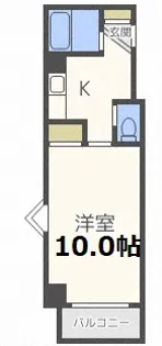 アップルコート白石【5階】の間取り