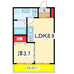 ヴォーグ【1階】の間取り