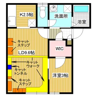 にゃんとハウス神栖2丁目【2階】の間取り