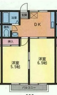 リバーハイツ都【3階】の間取り