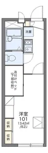 レオパレスビューテラス 若宮【2階】の間取り