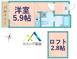 Windy Hills横浜吉野町【3階】の間取り