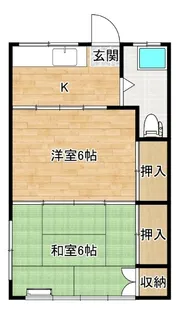 サンハイツ【2階】の間取り