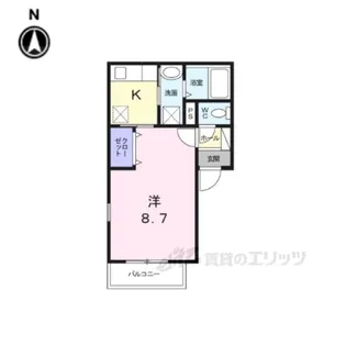カーサアミーゴ【1階】の間取り
