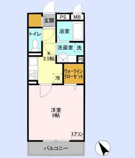 ラ・フォンテ【2階】の間取り