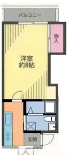 リーヴェル横浜白楽【1階】の間取り