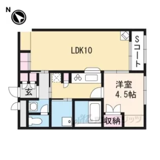 レオパレス清知【1階】の間取り