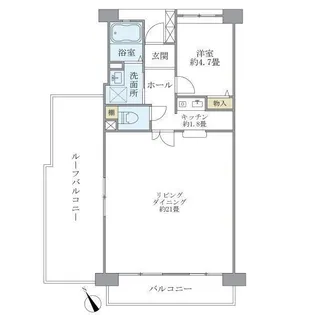 コーポレート鷺沼【6階】の間取り