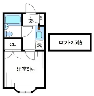 アマビーレ南阿佐ヶ谷【2階】の間取り