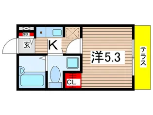 アリア藤沢【1階】の間取り