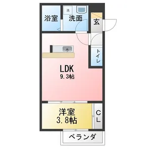 LECOCON岩倉VI【2階】の間取り
